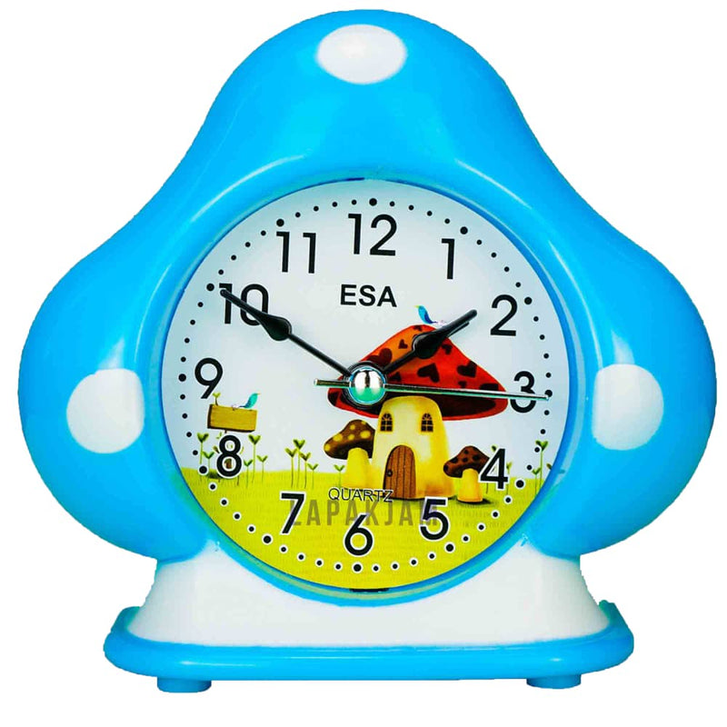 Jam Weker Analog Polos Minimalis Esa Biru WEESA3107BIR