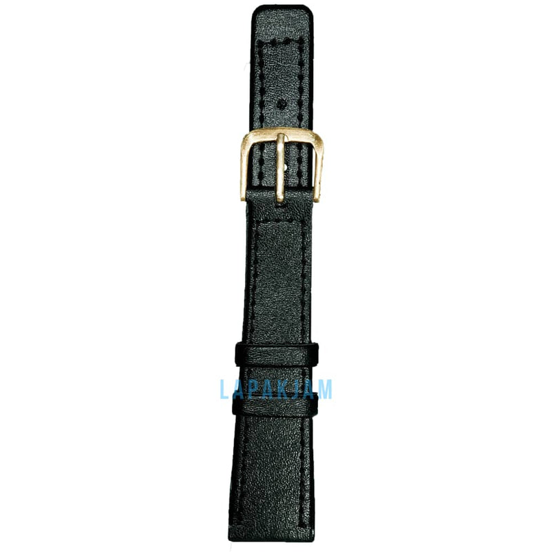 Tali Jam Tangan Kulit Alba AL-241-18 Ukuran 18 mm Hitam