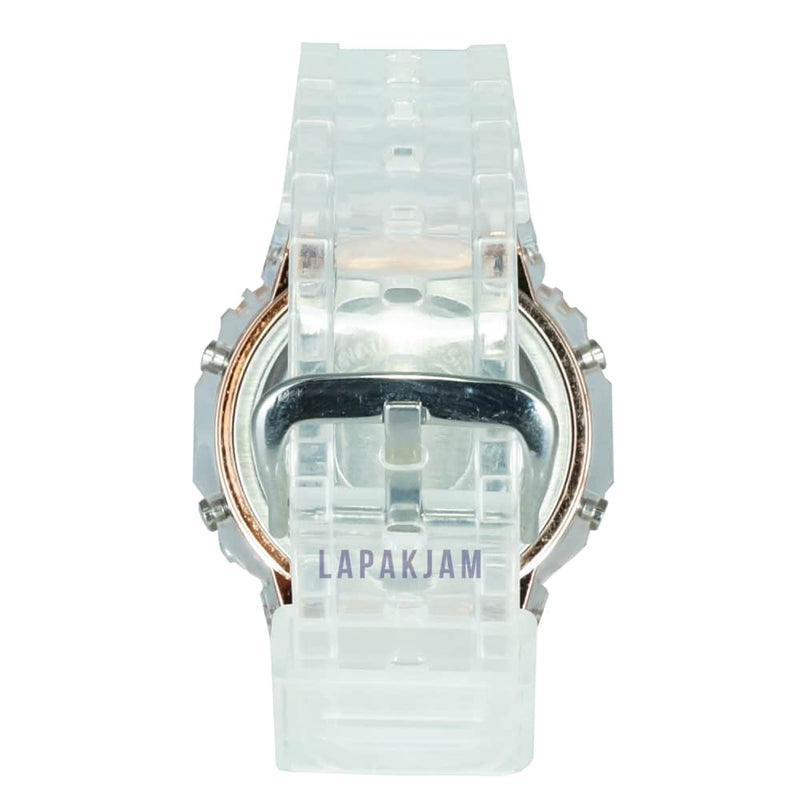 Jam Tangan Digital Sporty 511-KT210 Putih Gold JA511-KT210DTPUTGOL