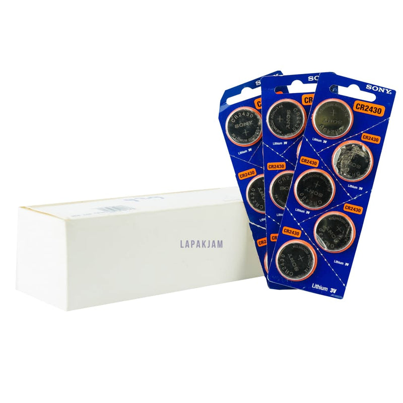 Baterai Jam Tangan Polos Sony Silver BASONYCR2430