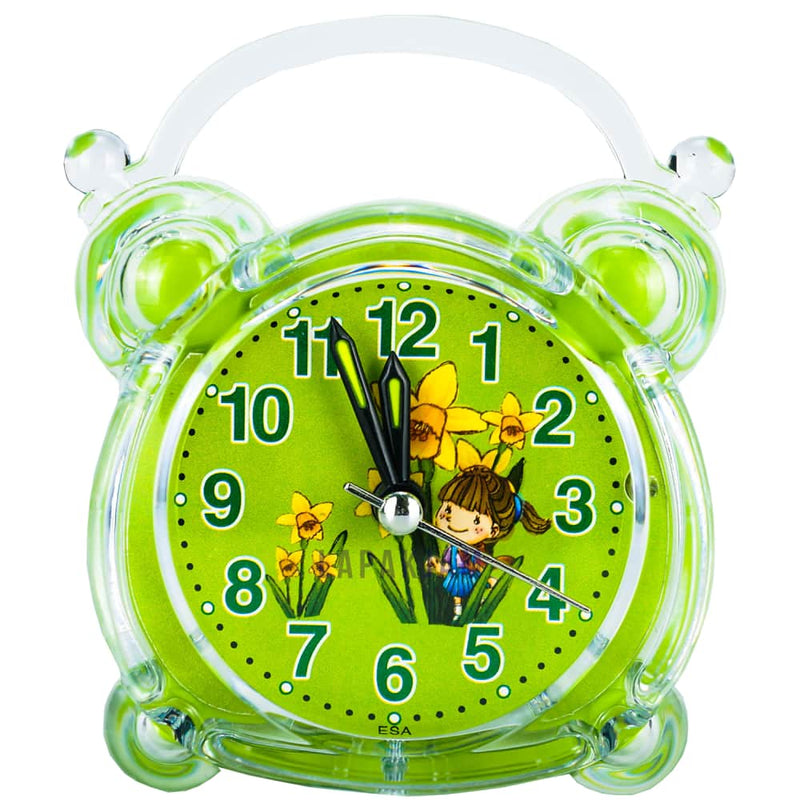 Jam Weker Analog Polos Minimalis Esa Hijau WEESA3207HIJ