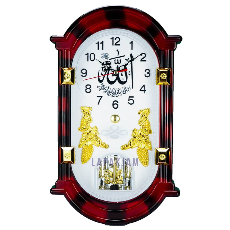 Jam Dinding Bell Nuansa Islami Nikko NI Maroon JDNIKKNK-142NIMAR