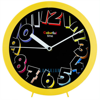 Jam Dinding Analog Polos Minimalis Ontime Kuning JDON2017-T7KUN