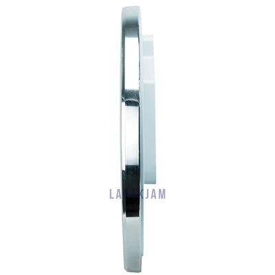 Jam Dinding Analog Chrome Kantor Pagol Silver Chrome JDPAPGWS2TCHSI