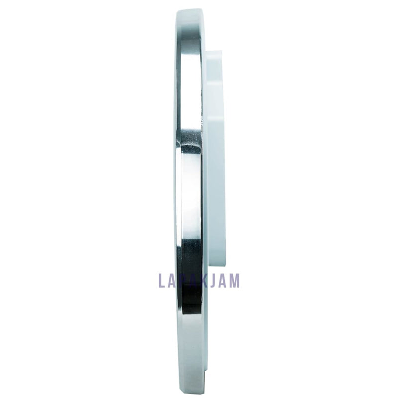 Jam Dinding Analog Chrome Kantor Pagol Silver Chrome JDPAPGWS2TCHSI