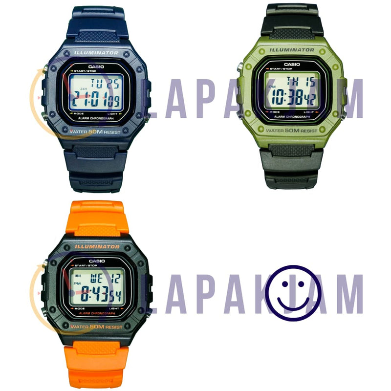Jam Tangan Digital Casio W-218H-4B2VDF