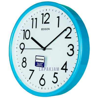 Jam Dinding Analog Polos Minimalis Edison Tosca JDEDISEDW315-T5TOSPUT