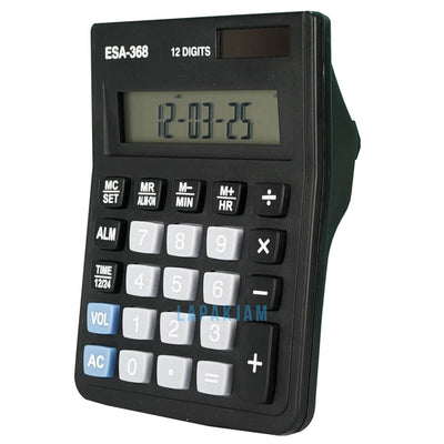 Kalkulator Basic Polos Esa Hitam KL45ESA8HT