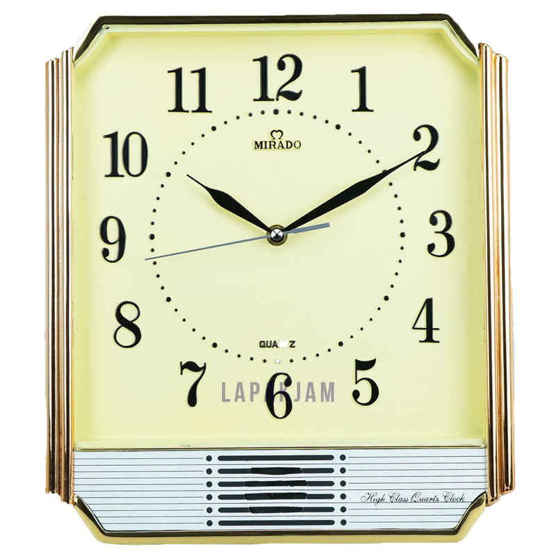 Jam Dinding Bell Polos Minimalis Mirado Cream JD15Q-510REA