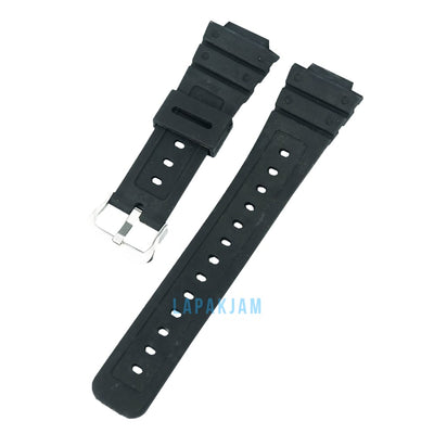 Tali Jam Tangan Karet Polos Fashion Tidak ada Merk Hitam TA0015KRT33HIT