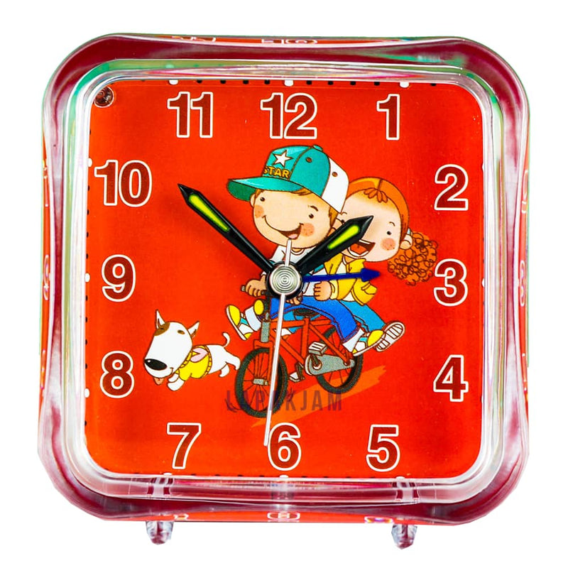 Jam Weker Analog Polos Minimalis Esa Merah WEESA3200MER