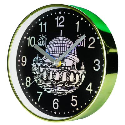 Jam Dinding Analog Nuansa Islami Platinum Hijau JDPLATPT-7428NIHIJ