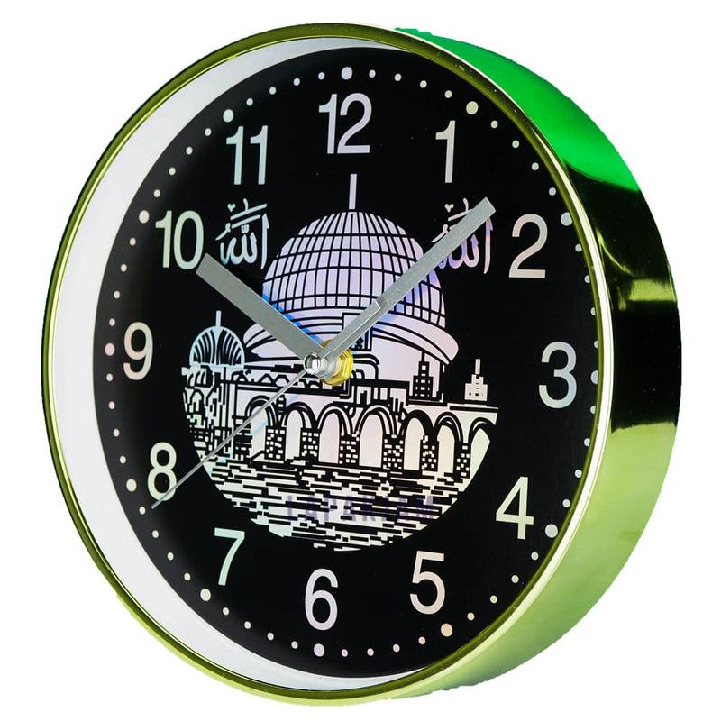 Jam Dinding Analog Nuansa Islami Platinum Hijau JDPLATPT-7428NIHIJ