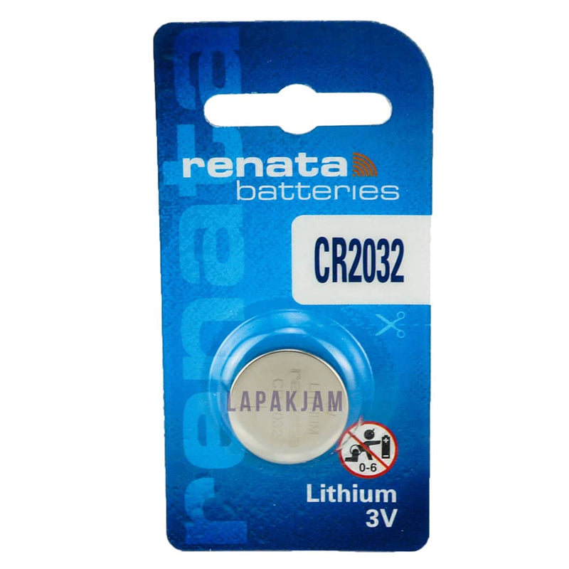 Baterai Jam Tangan Polos Renata Silver BARECR2032