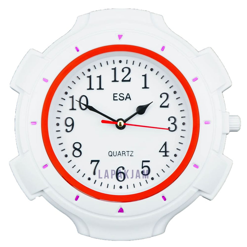 Jam Dinding Analog Custom Esa Merah JD0025ESA199ME