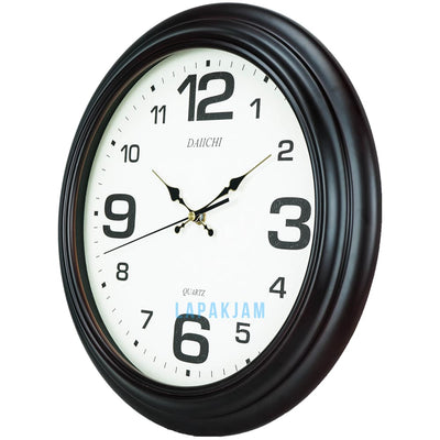 Jam Dinding Analog Polos Minimalis Daiichi Maroon JDDAWD518-1MAR