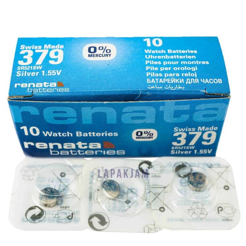 Baterai Jam Tangan Polos Murata Silver BARE37SR521SW