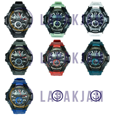 Jam Tangan Digital Sporty 511-B6 Hitam JA511-B6DHIT