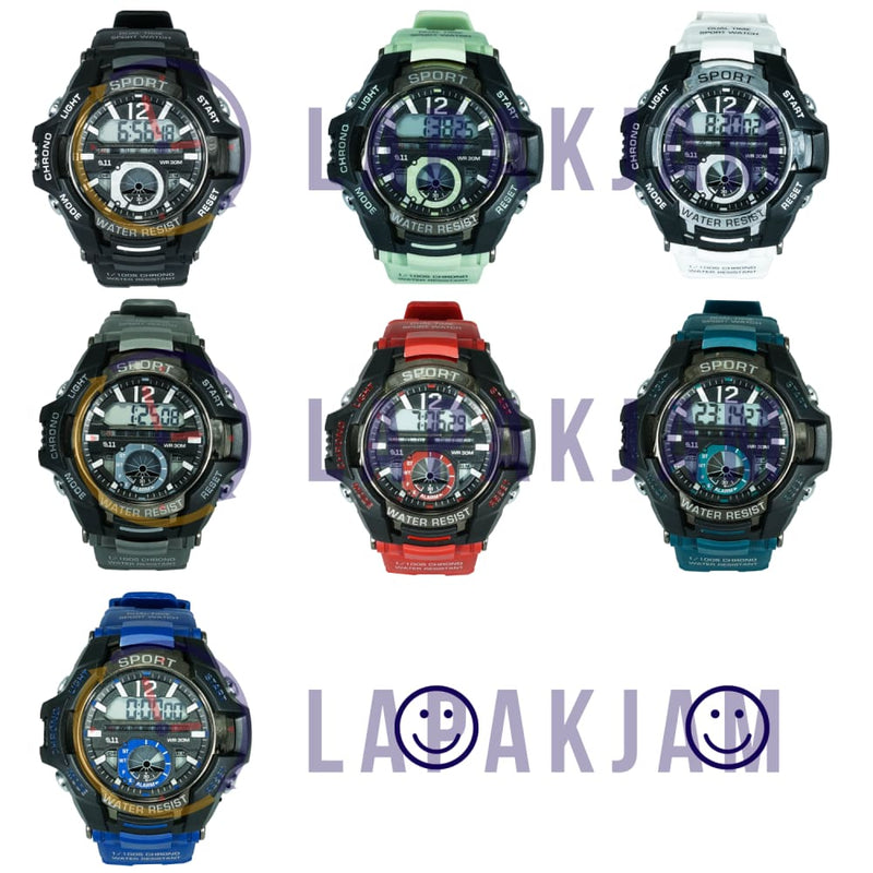 Jam Tangan Digital Sporty 511-B6 Hitam JA511-B6DHIT