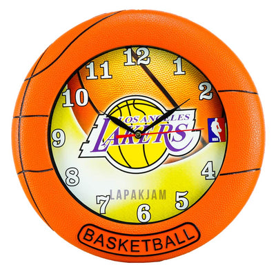 Jam Dinding Analog Bola Esa Lakers JDES15ORALIK