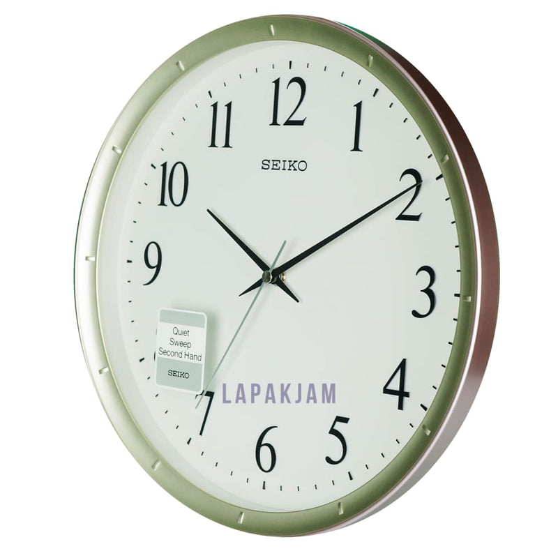 Jam Dinding Analog Polos Minimalis Seiko Pink JDSEQXA378ZPIN