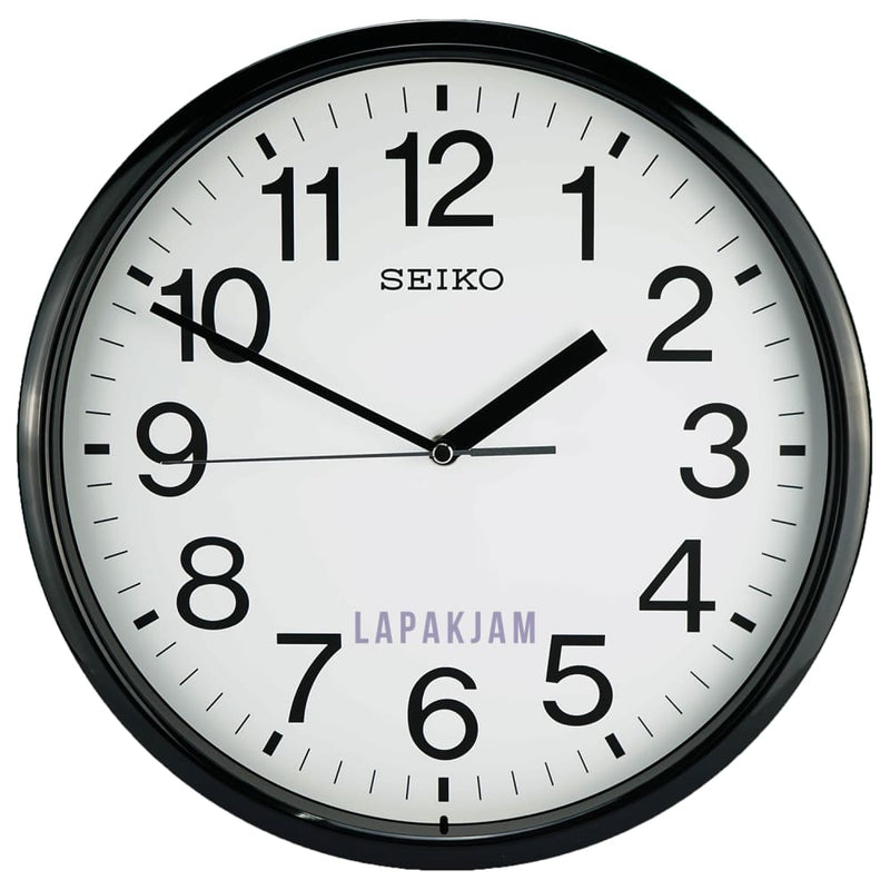 Jam Dinding Analog Polos Minimalis Seiko Hitam JDSEIQXA756KHIT
