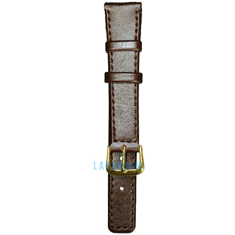 Tali Jam Tangan Kulit Alba AL-241-18 Ukuran 18 mm Coklat Tua