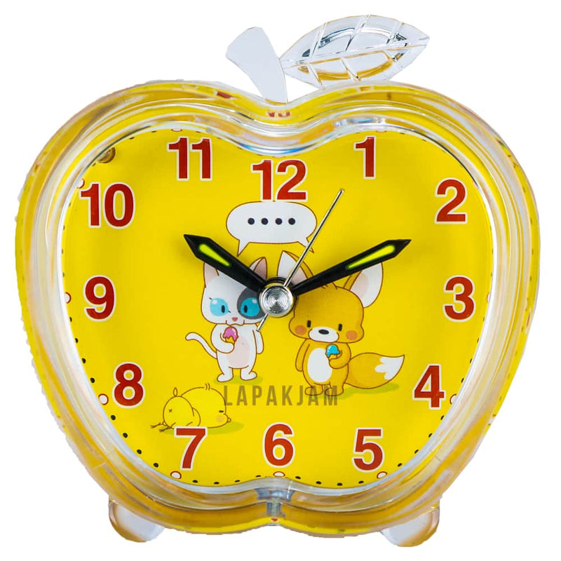Jam Weker Analog Polos Minimalis Esa Kuning WEESA3201KUN
