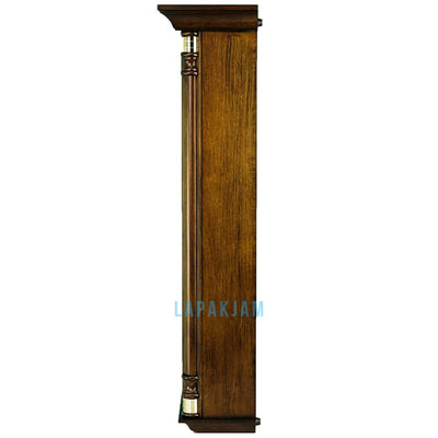Jam Dinding Bell & Bandul Polos Minimalis Seiko Coklat JDSEIKQXH069BCOK