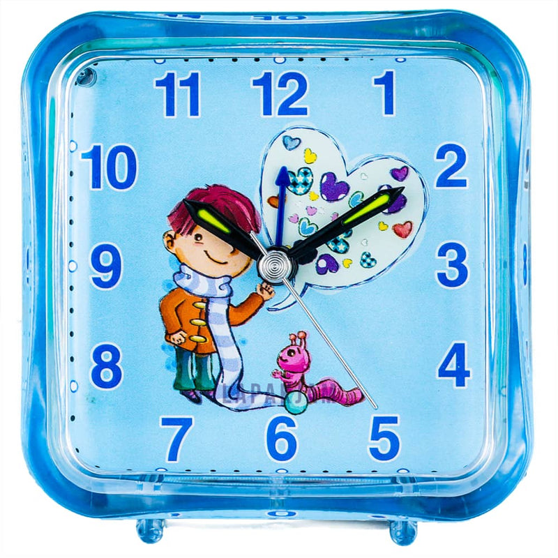 Jam Weker Analog Polos Minimalis Esa Biru WEESA3200BIR