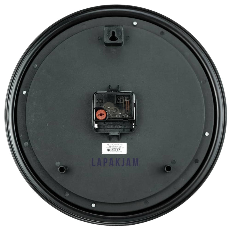 Jam Dinding Analog Kaligrafi Pioneer Maroon JDPIHS2073MAR