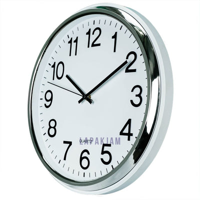 Jam Dinding Analog Polos Minimalis Esa Silver JDES978ASIL