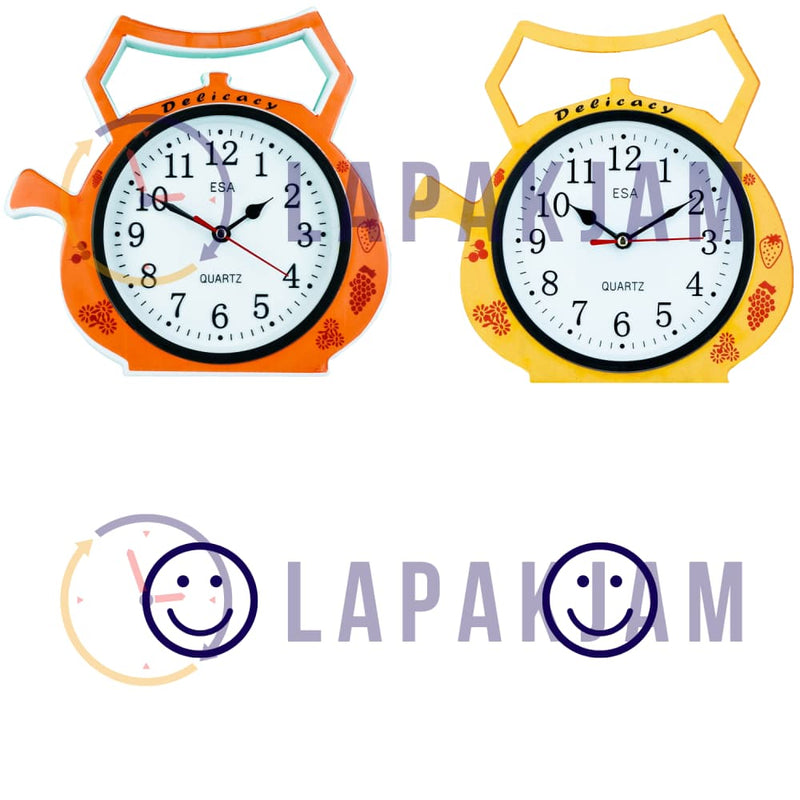 Jam Dinding Analog Karakter Anak Esa Orange JDESA907ORA