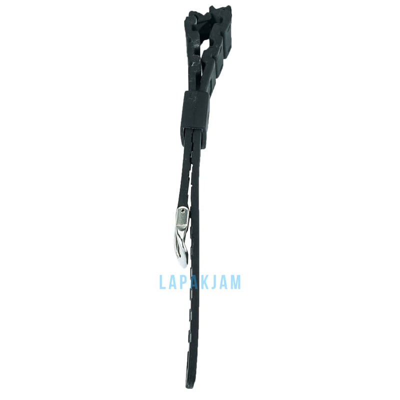 Tali Jam Tangan Karet Polos Fashion Tidak ada Merk Hitam TA0015KRT33HIT
