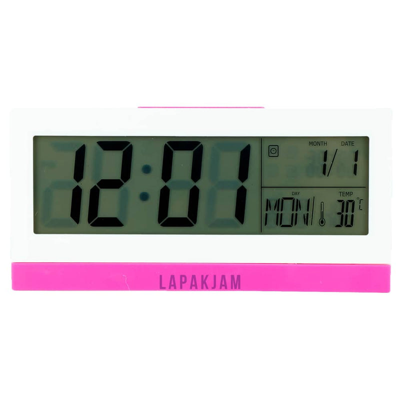 Jam Weker Digital Polos Minimalis Esa Pink WEES852-2UTPIN