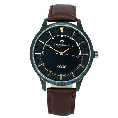 Jam Tangan Analog Formal Charles Delon Coklat Tua 1 JACHARCDM5205KCOKTU