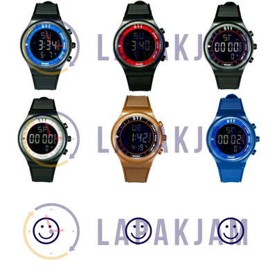 Jam Tangan Digital Sporty 511-B219 Hitam Biru JA511-B219DHITBIR