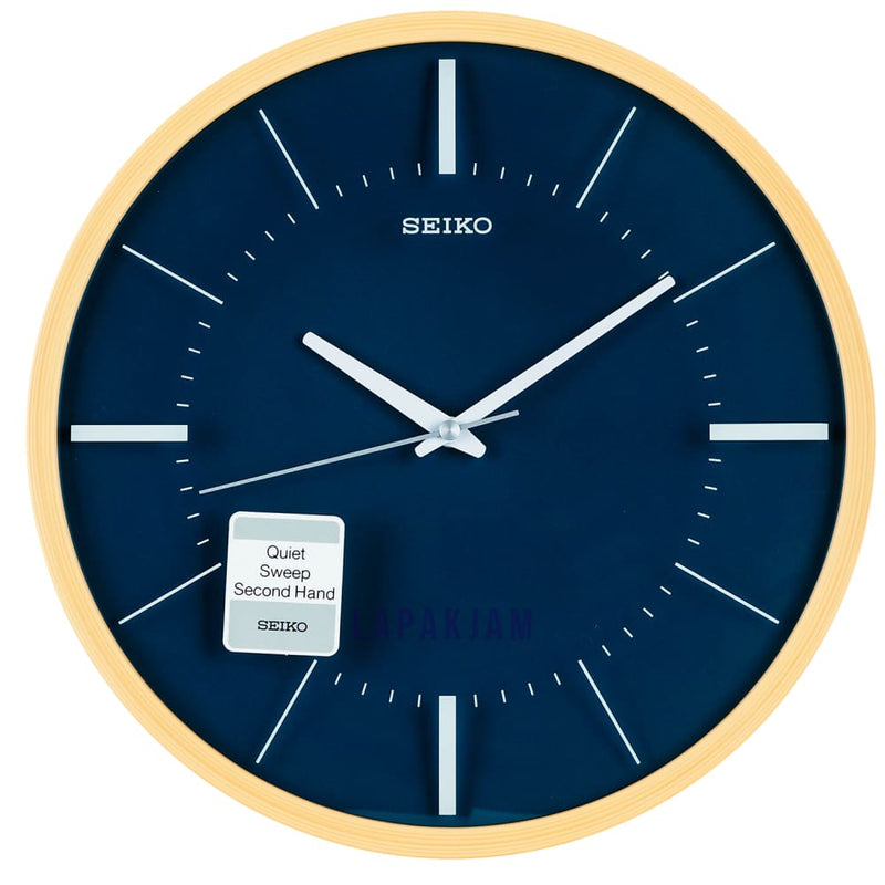 Jam Dinding Analog Polos Minimalis Seiko Kuning JDSEQX731Y