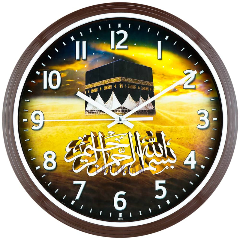 Jam Dinding Analog Nuansa Islami Diamond Gold JDDIM321-K3GOL