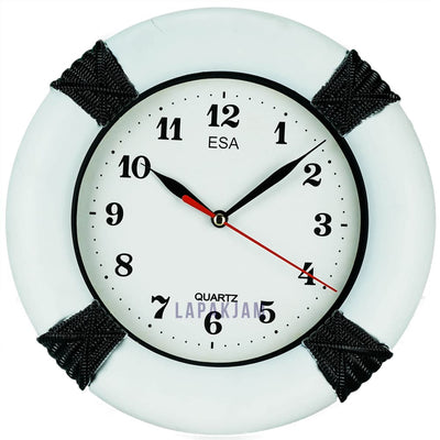 Jam Dinding Analog Karakter Anak Esa Putih HItam JDESA916PHIT