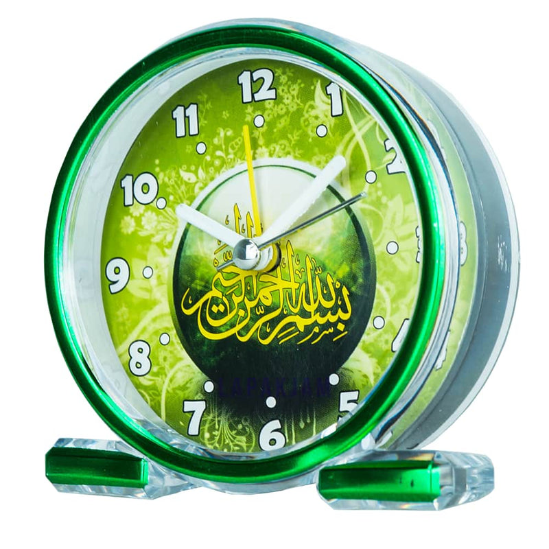 Jam Weker Analog Kaligrafi Esa Hijau WEKA888KHIJ