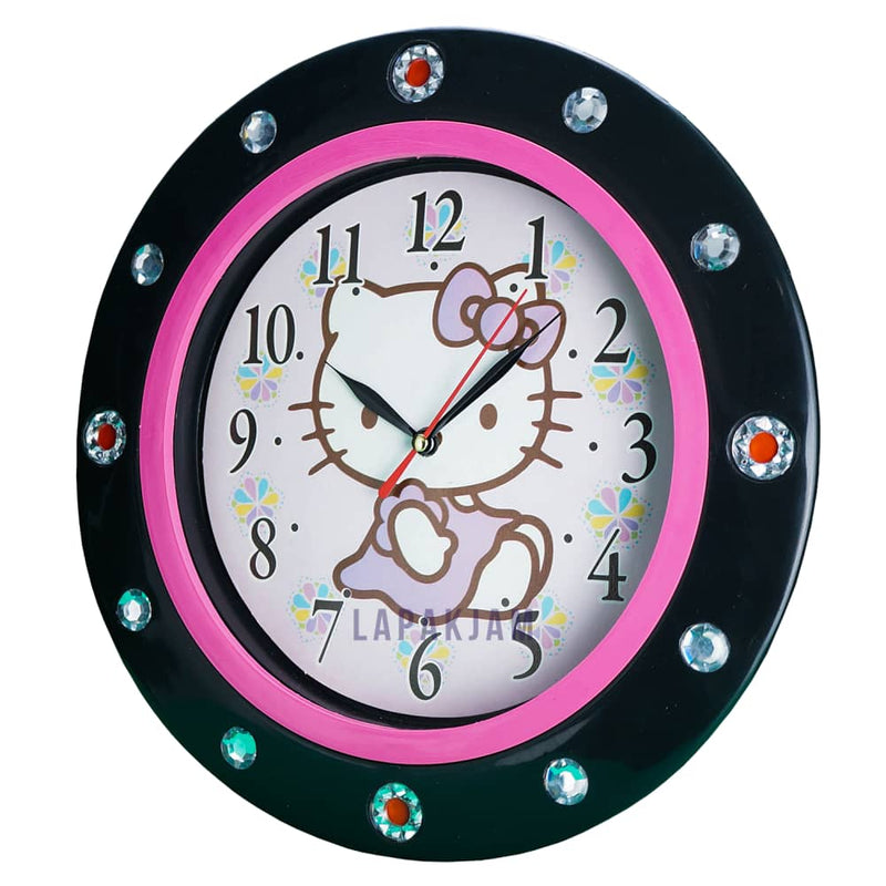 Jam Dinding Analog Karakter Anak Esa Pink JDESA747HKPIN
