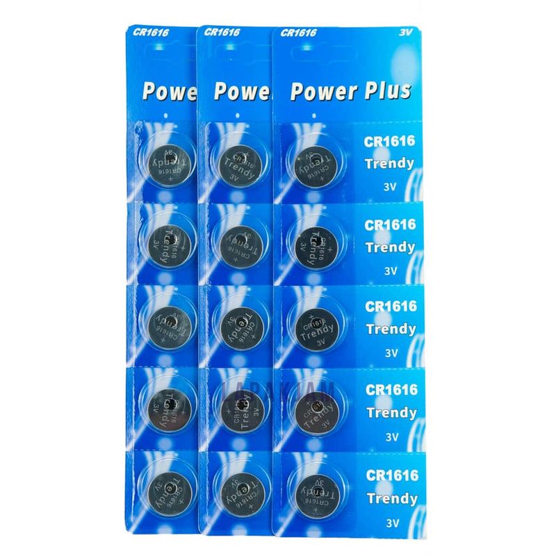 Baterai Jam Tangan Polos Trendy Silver BATRENCR1616