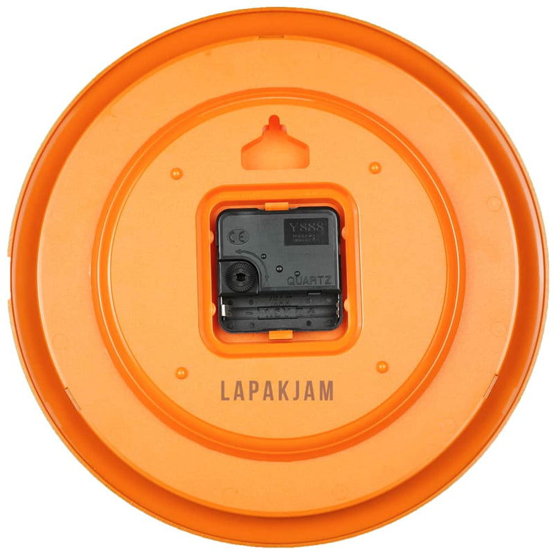 Jam Dinding Analog Polos Minimalis Edison Orange JD55W27B1ORA