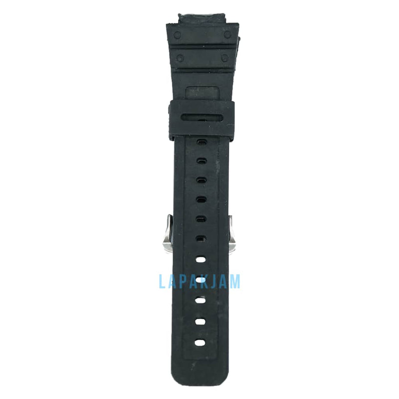 Tali Jam Tangan Karet Polos Fashion Tidak ada Merk Hitam TA0015KRT33HIT