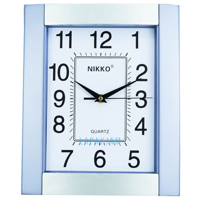 Jam Dinding Analog Polos Minimalis Nikko Biru JDNIZX9355WMB