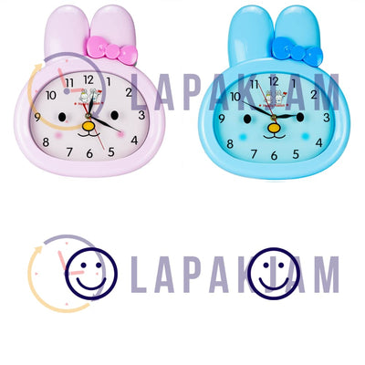 Jam Dinding Analog Karakter Anak HappyDay Pink JDHD9901PIN