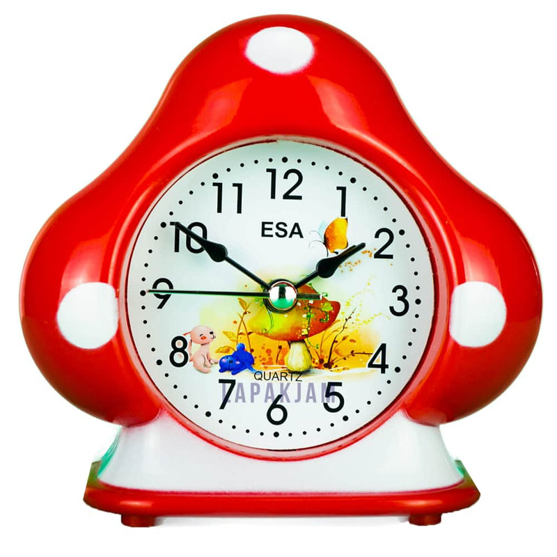 Jam Weker Analog Polos Minimalis Esa Merah WEES107MER