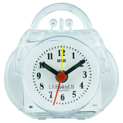 Jam Weker Analog Polos Minimalis Esa Transfarans WEKA841TRA