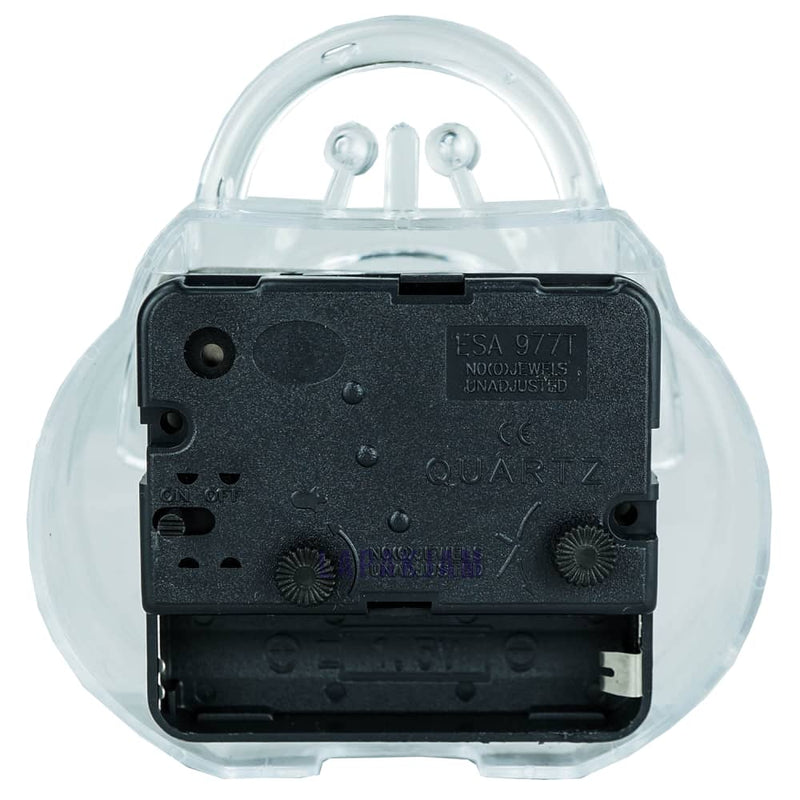 Jam Weker Analog Polos Minimalis Esa Transfarans WEKA841TRA